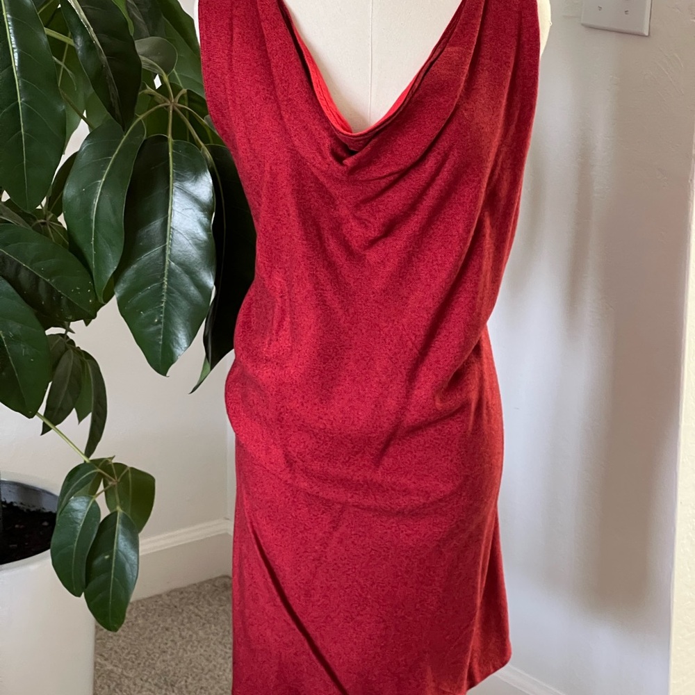 Jules Red Tunic / Mini Dress - Vintage (US M)